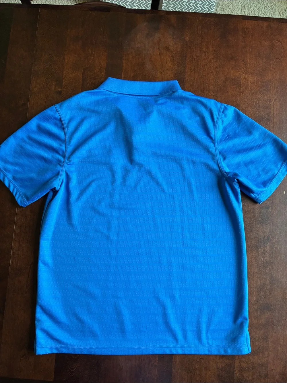 adidas Royal Blue Kids Polo with Thunder Logo
